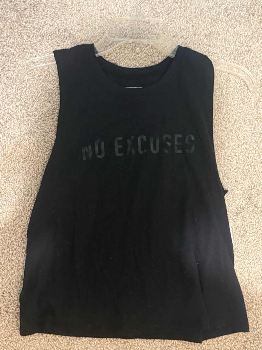 Miken Black "No Excuses" Muscle Tank - Women